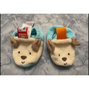 TaGgies Baby Boy Puppy Dog Booties Slipper Socks, Size 9 months